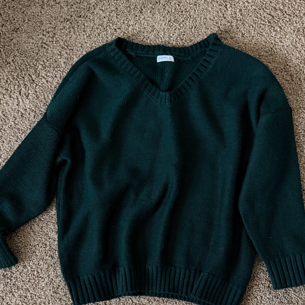 Arizona Jean Company Women's V-Neck Sweater - Dark Green